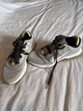 Nike Gray and Yellow Athletic Sneakers